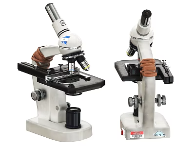 Professional Industrial Microscopes With Dual Models And Adjustable Stands For Laboratory Use 3d model