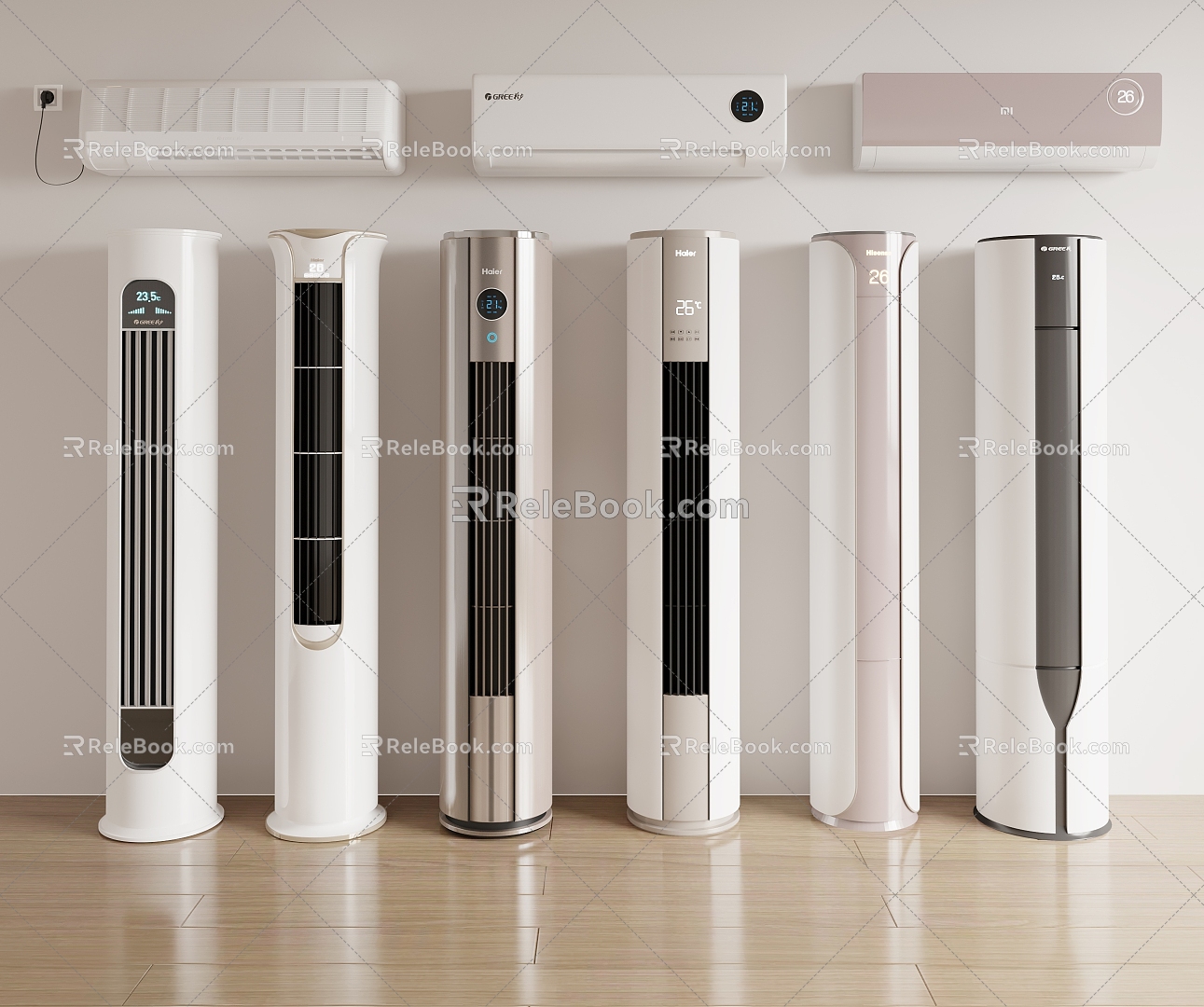 Air conditioner wall-mounted air conditioner vertical air conditioner 3d model