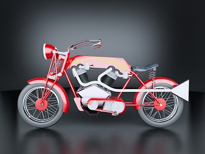 Modern Motorcycle 3d model