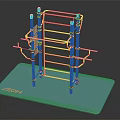 AEON Multifunctional Sports Equipment With Blue Base And Orange Gray Structure