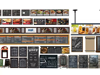 Modern Menu Bar 3d model