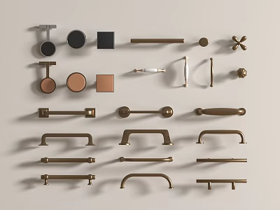 French Cabinet Door Handle Cabinet Door Handle Metal Cabinet Door Handle Drawer Handle Metal Handle 3d model