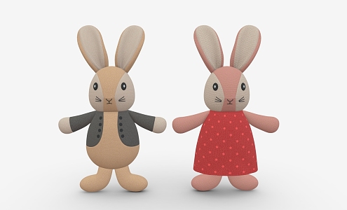 Rabbit Doll Rabbit Doll Rabbit Doll 3d model