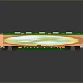 Modern train vehicle carrier realistic 3d model