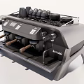 Professional La Marzocco Espresso Machine With Coffee Accessories For Kitchen 3d model