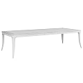 Contemporary Luxury Dining Table With Glass Top Gold Accents And Black Metal Legs