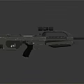 Modern Tactical Weapon Featuring Sleek Black Finish And Advanced Scope Design