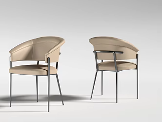Restaurant Dining Chair Split Chair 3d model