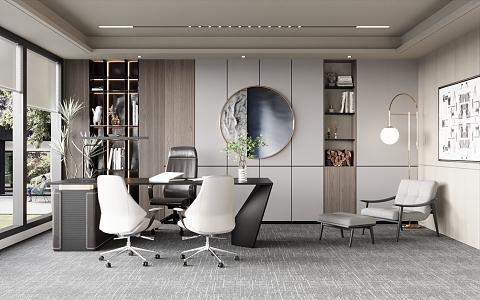 Modern Office Manager Office Studio Office Area 3d model