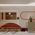 Elegant Modern Beauty Hair Salon Interior Design With Comfortable Styling Chairs And Illuminated Round Mirrors