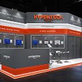 HYPNOTECH Exhibition Booth Showcasing Energy Storage Systems Hybrid Inverter Energy Management With Modern Design