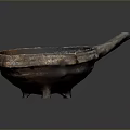 Handmade Ceramic Bowl With Rustic Texture Three Legged Base And Vintage Design
