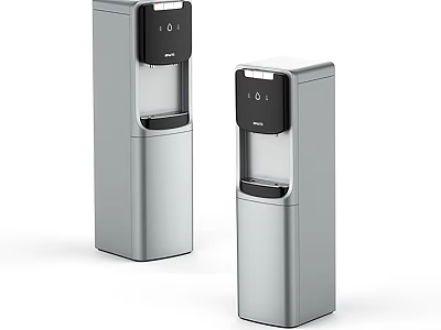 Modern Silver Standing Water Dispensers With Sleek Design Daily Electrical Appliances 3d model