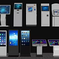 Modern intelligent all-in-one machine display machine all-in-one self-service machine self-service machine advertising machine inquiry machine number taking machine terminal machine 3d model