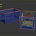 Blue Plastic Storage Baskets With Mesh Design For Versatile Use