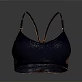Comfortable Black Brassiere With Adjustable Cross Straps For Daily Wear