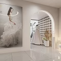 Modern Bridal Shop Interior With Elegant Wedding Dresses And Ambient Lighting