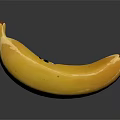 Fresh Ripe Banana With Cute Smiley Face Design On Yellow Peel
