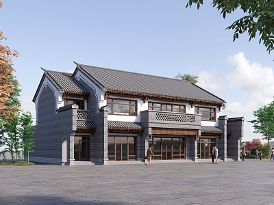 Chinese Architecture Antique Architecture Shop Homestay Street View Catering 3d model