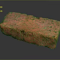 Natural Red Brick With Rough Surface And Classic Texture For Construction 3d model
