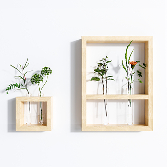 Nordic Wall Shelf Wall Decoration Plant Pendant 3d model