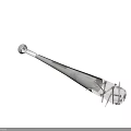 Spiked Wooden Baseball Bat Weapon Featuring Metal Spikes And Textured Surface