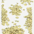 Colorful Fall Leaves Scattered On White Surface With Yellow And Orange Foliage