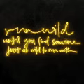 Outdoor Neon Lights with Glowing Inspirational Text for Decorative Night Illumination