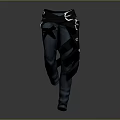 Modern Utility Cargo Pants With Adjustable Buckle Straps And Slim Fit Design