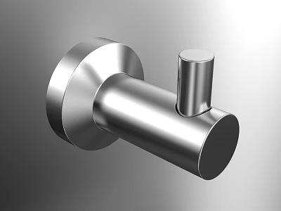 Stainless Steel Wall Mounted Hook With Modern Sleek Design For Home Use 3d model