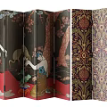 Decorative Room Divider With Traditional Patterns And Modern Artistic Design 3d model