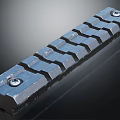 Heavy Duty Grooved Metal Hardware Tool With Secure Screw Fixings For Industrial Use