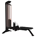 Professional Weight Training Machine With Vertical Column And Adjustable Seat
