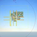 Urban Aerial Planning with High Rise Buildings Central Green Space and Road Network