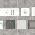 Modern Switch Panels With Various Colors And Designs For Home Interior Decoration