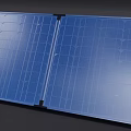 Smart Machine Foldable Solar Panel With Blue Grid Surface And Portable Design 3d model