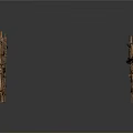 Wooden Fence Scene Components For Miniature Model Decoration And Craft Projects
