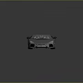 Gray Luxury Sports Car With Sleek Body Black Wheels And Roof Vents