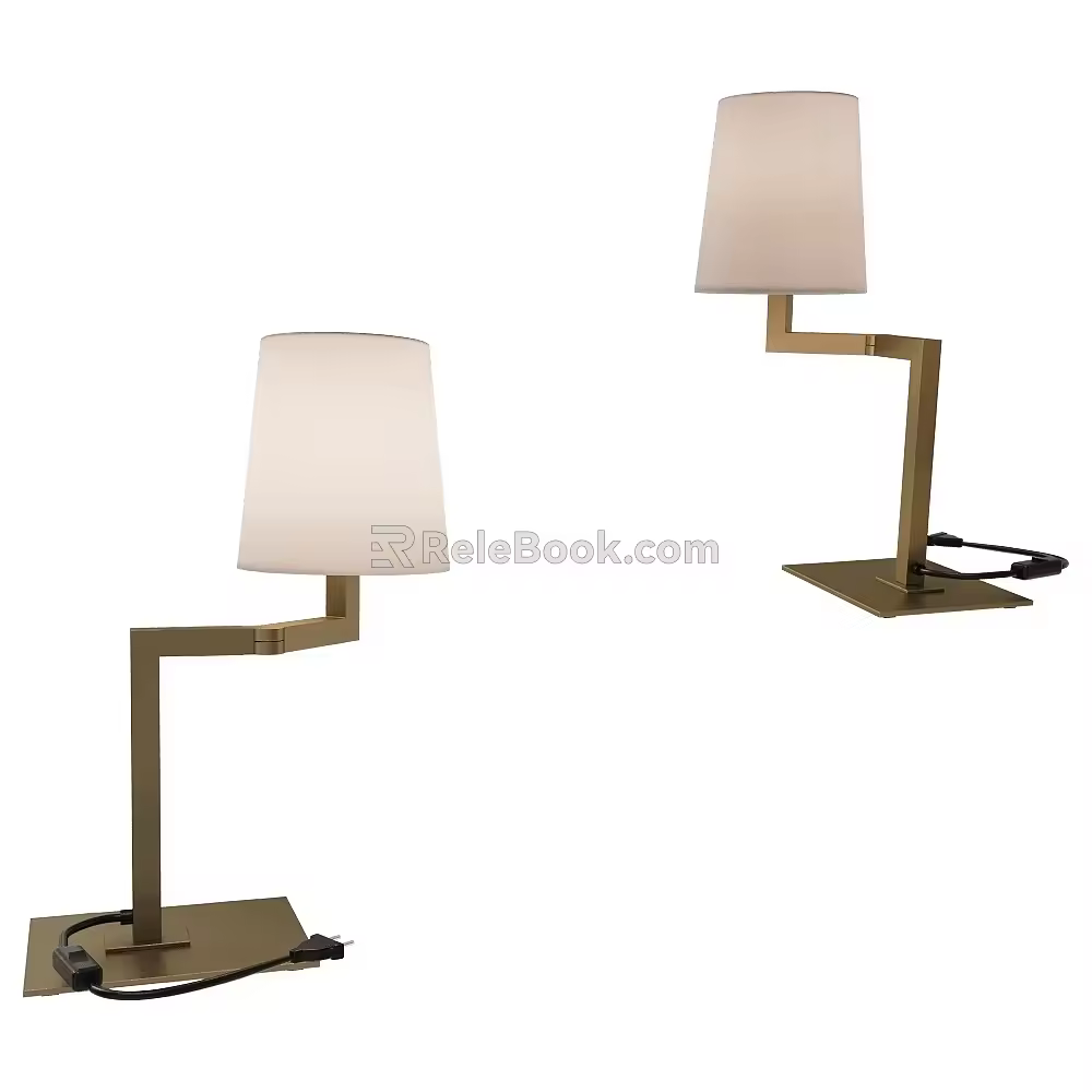 tonda folding table lamp 18 3d model