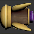Golden Bee Shaped Hammer Unique Hardware Tool With Blue Green Striped Handle And Decorative Wings