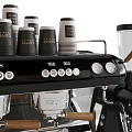 Professional Coffee Kitchen Appliances Including Espresso Machines Grinders And Cups