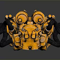 Industrial Robot Single Wheel Robot Double Wheel Robot Assistant Small Robot 3d model