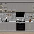 Modern Open Kitchen Interior Design With White Cabinets Island And Appliances