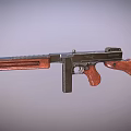 Thomson submachine gun 3d model