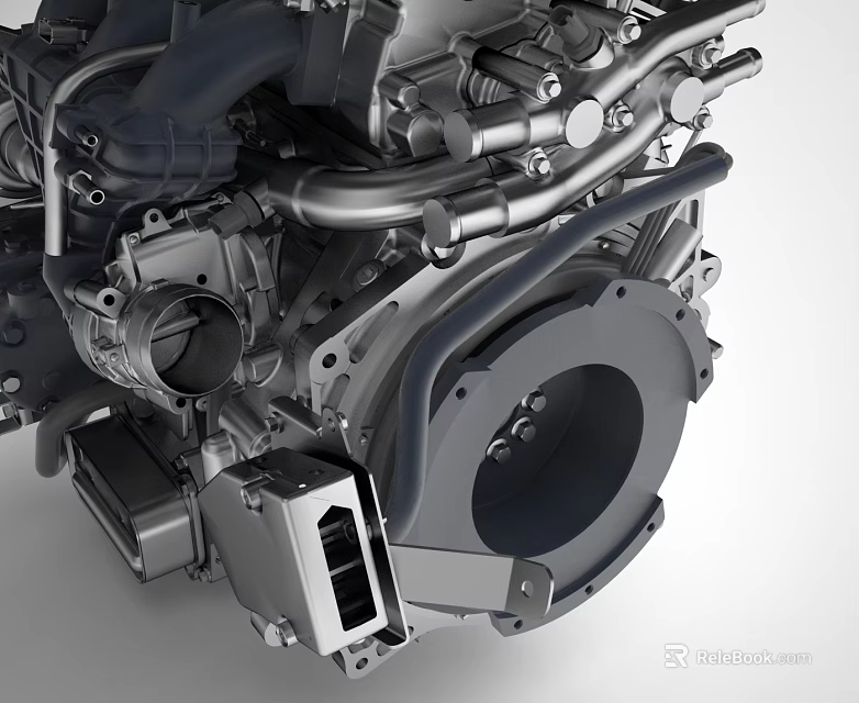 High Precision Engine Mechanical Structure With Intricate Metal Components And Advanced Engineering Design 3d model