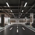 Underground parking 3d model