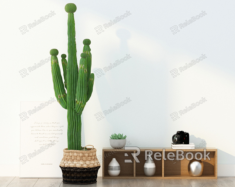 Nordic cactus cactus potted hanging ornaments combination model