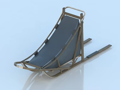 Playground Slide Equipment With Sturdy Metal Frame And Black Surface For Kids 3d model