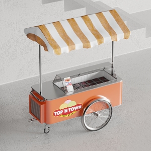 Modern Ice Cream Cart Ice Cream Cart 3d model