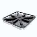 Industrial Equipment Heavy Duty Square Metal Frame Support Platform With Multiple Trays And Stable Base